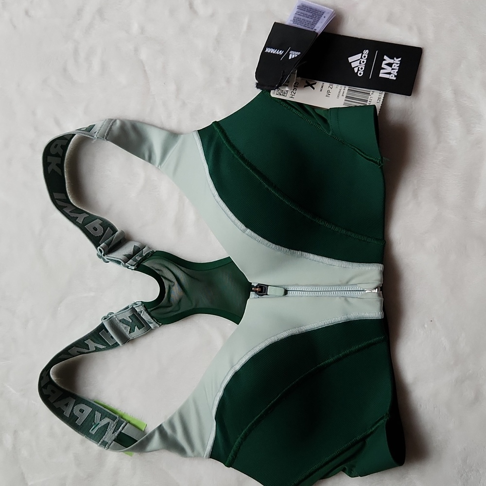 Adidas Activewear,  Gym, Workout, Ivy Park XS,Mesh, Support Bra w/ Front Zipper - Picture 3 of 8